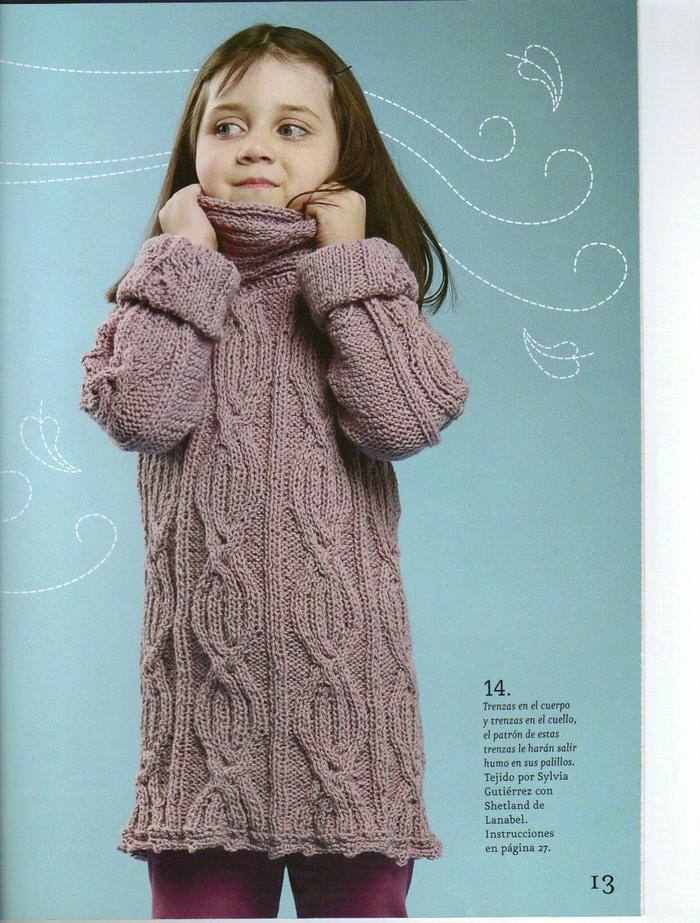 多款秋冬时尚儿童毛衣款式精选