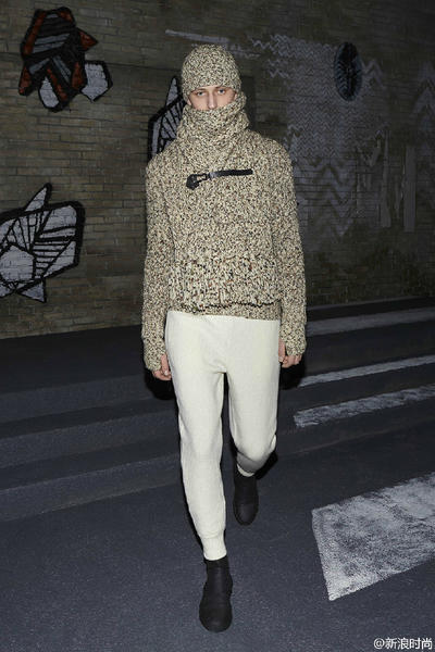 2016秋冬男装周 Z Zegna 2016秋冬男装运动风格男士毛线衫