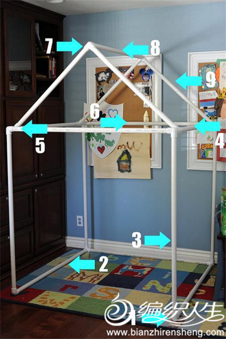 大人孩子都会爱上的手工制作——pvc管儿童游戏房