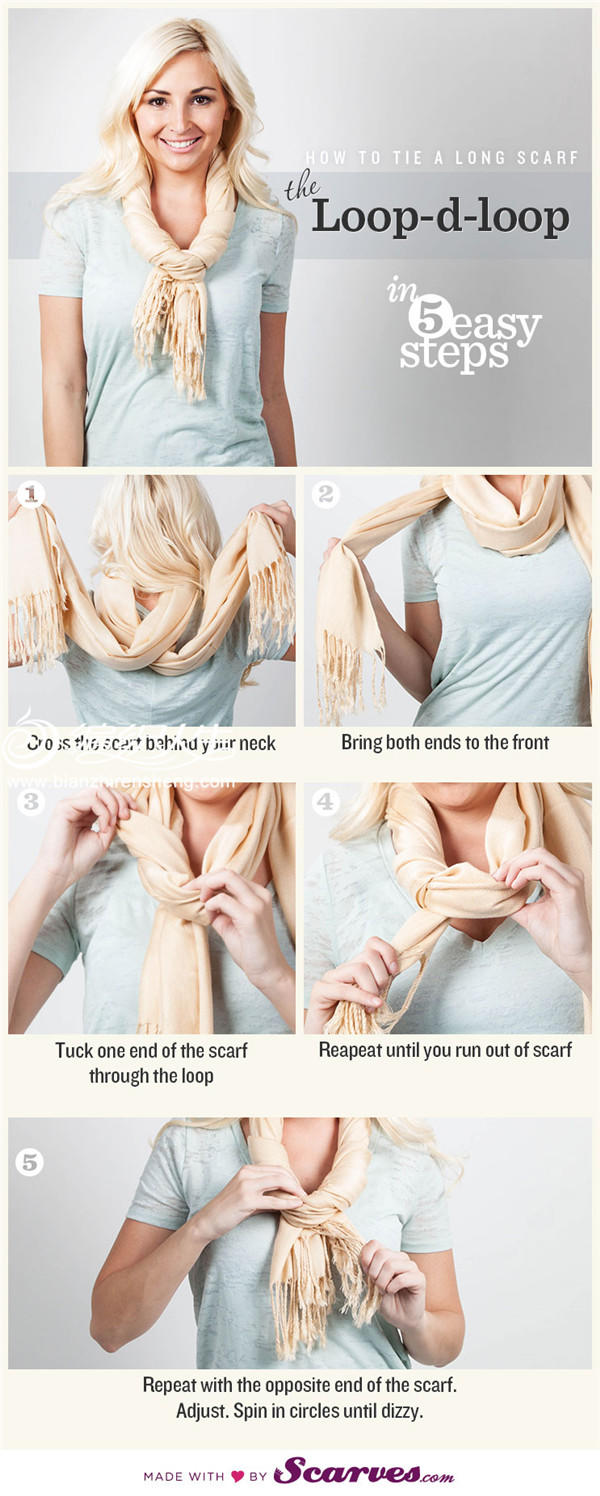 15种长围巾围法4
