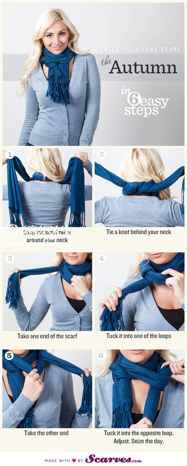 15种长围巾围法7