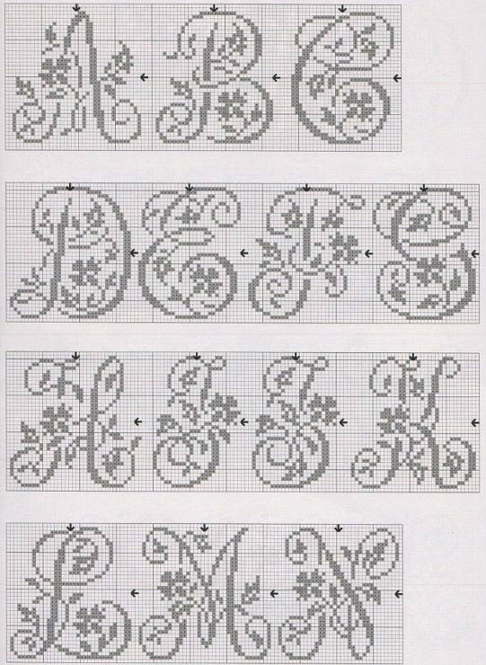 毛衣编织字母图案24-1