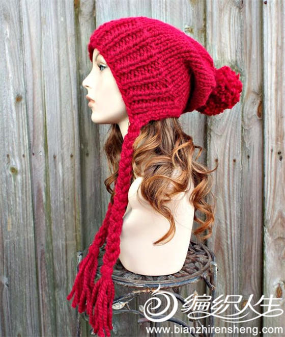 时尚红色护耳帽