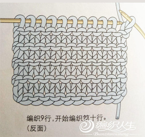 棒针平针编织