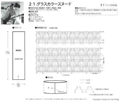 钩针围脖图解