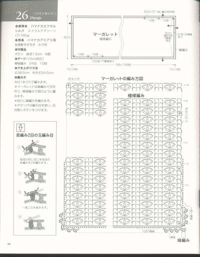 女士钩针披肩式开衫图解