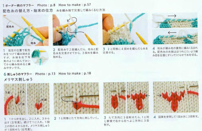 织围巾细节技巧