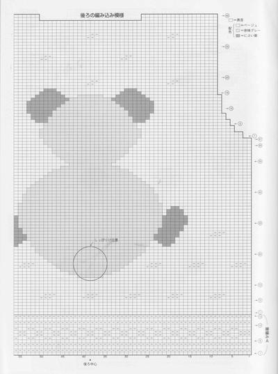 儿童棒针小熊图案