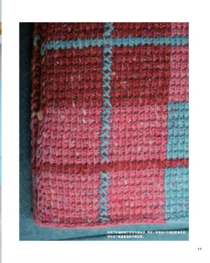 阿富汗针编织进阶教程（Tunisian crochet 丰富多彩的花样）