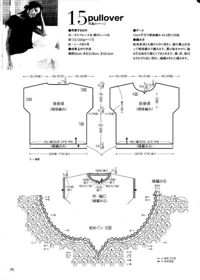 女士钩针图解