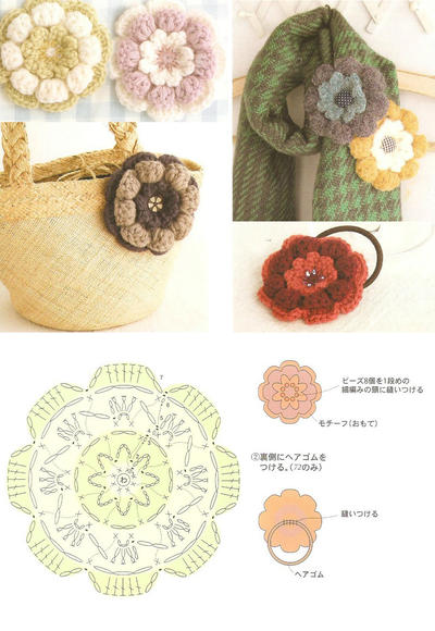 钩针立体花