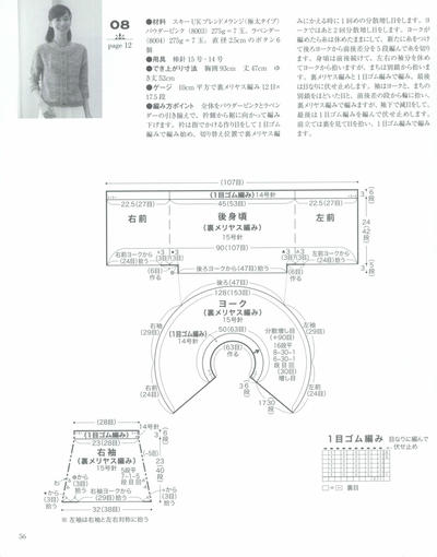 女士开衫毛衣图解