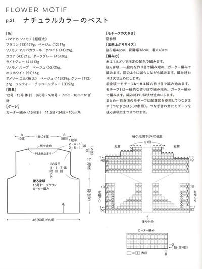 钩织结合拼花马甲背心图解