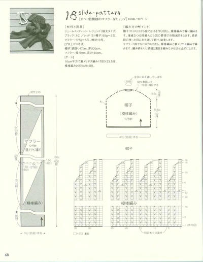 棒针帽子图解男士