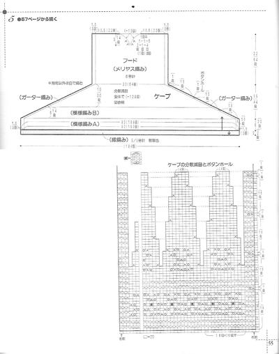 棒针宝宝斗篷披肩图解