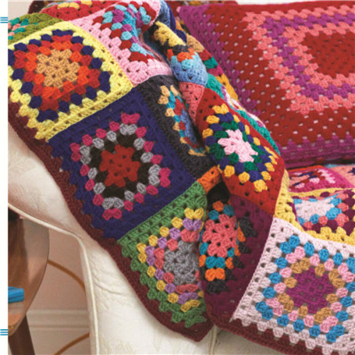 色彩绚烂传统钩织花样与实例——祖母方格”系列图书