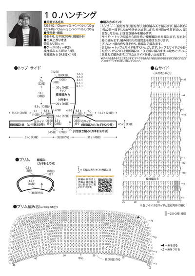 鸭舌帽编织图解