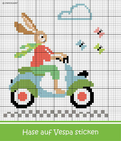 骑车的兔兔图案