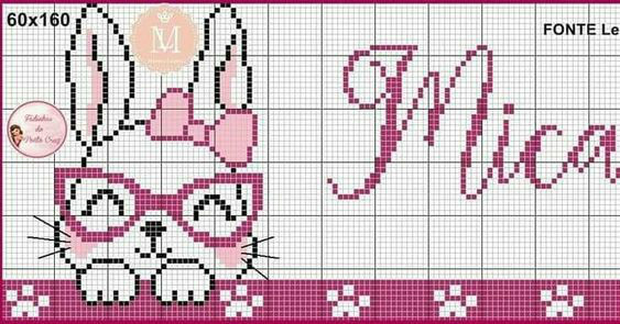 可爱甜心萌兔兔图案(5-3)可爱简单手工毛衣图案儿童毛衣卡通兔图案系列