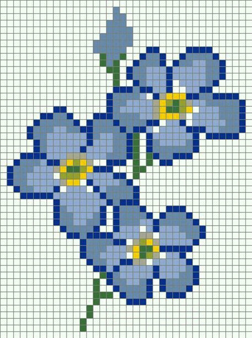 点缀在哪里都非常吸晴的清新花卉毛衣图案
