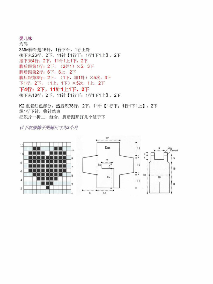 萌可愛棒針寶寶套裝（背帶褲、小開衫、帽子和襪子）