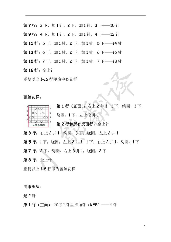 Minuet小步舞 鋸齒狀邊緣棒針蕾絲鏤空花圍巾