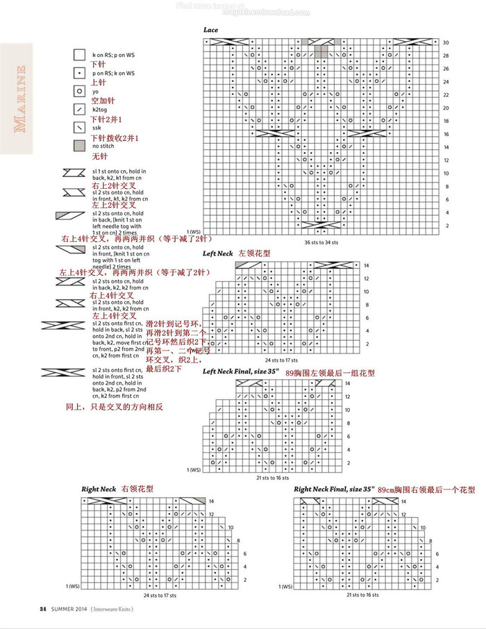 花開(kāi)幾許 領(lǐng)口鏤空花女士棒針V領(lǐng)毛衣