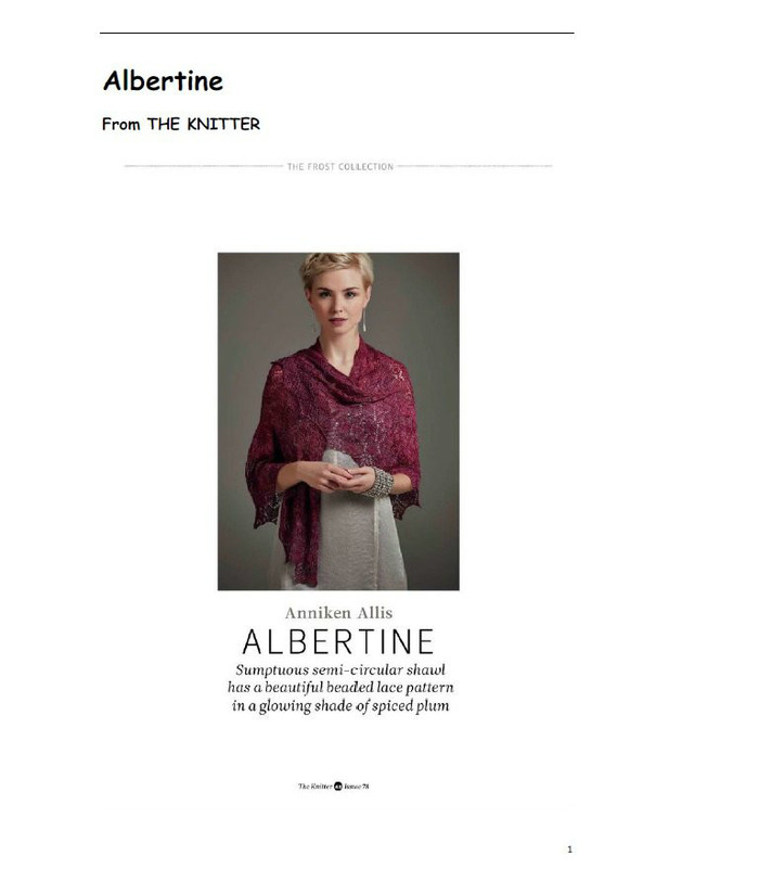 Albertine紅莓果披肩