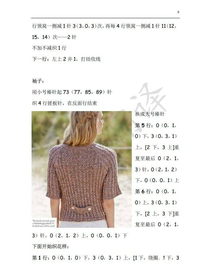 Beach Comber夏日海灘 瀟灑又不失柔美的女士棒針開衫
