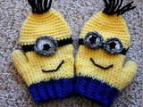 【轉(zhuǎn)載】鉤針鉤起來(lái)--小黃人手套（附簡(jiǎn)易教程）Crochet Minions Gloves