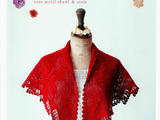 【轉(zhuǎn)載】Rose motif shawl &amp;amp;amp; stall 2013--玫瑰圖案圍巾