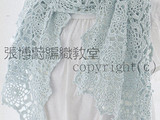 鉤針編織教學(xué)：14205六角花形連接的披肩
