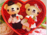 【轉載】【鉤編玩偶】結婚熊