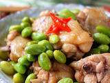 毛豆炒雞翅--下酒小菜