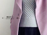 【轉(zhuǎn)載】清荼~~~復(fù)古花紋的小翻領(lǐng)套衫