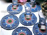 【轉載】鉤針杯墊花樣圖解大全