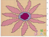 【轉載】【棒針花樣】太陽花