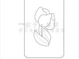 [轉(zhuǎn)載]【影子手繪】&amp;nbsp;夏威夷郁金香手機(jī)套&amp;nbsp;圖紙