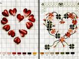 [轉(zhuǎn)載]花、心 十字繡圖