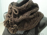 【轉(zhuǎn)載】鏤空花樣圍脖（Drawstring Lace Cowl）