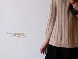 【轉(zhuǎn)載】月滿弦~~牦牛絨９分袖麻花圓肩衣（蘭心蕙質(zhì)2015）