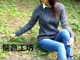 【轉載】木槿————2015.10.（插肩圓領抽條套衫）