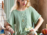 【轉(zhuǎn)載】花奴翻譯——心繭 Lace Panel Pullover 女士短袖套衫