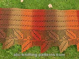 【轉載】Autumn Leaves Filet Shawl by Elaine Phillips