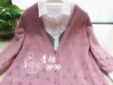【轉(zhuǎn)載】花開(kāi)時(shí)節(jié)—彩絲棉七分袖開(kāi)衫（仿VS的花開(kāi)無(wú)聲）
