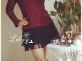 【轉(zhuǎn)載】【Lily手工】---煙雨醉---酒紅實用套衫