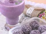 [转载]紫薯奶昔和紫薯椰蓉球--浪漫梦幻的紫色风情