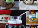 【轉(zhuǎn)載】鉤針鉤起來--五款超萌咖啡杯套Coffee Cup Cozy