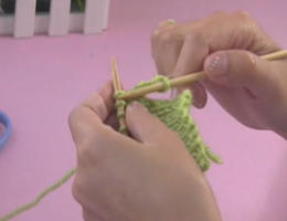 编织人生视频学堂第10集---伏针收针的方法（平收）