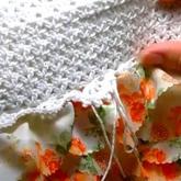 钩针编织的雪纺纱儿童蛋糕裙